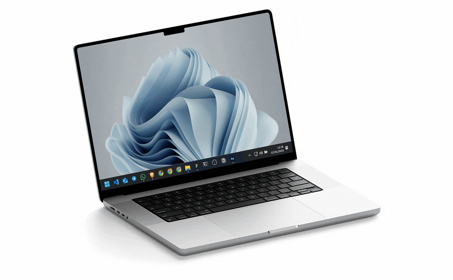 Macbook com informações sobre o Allert