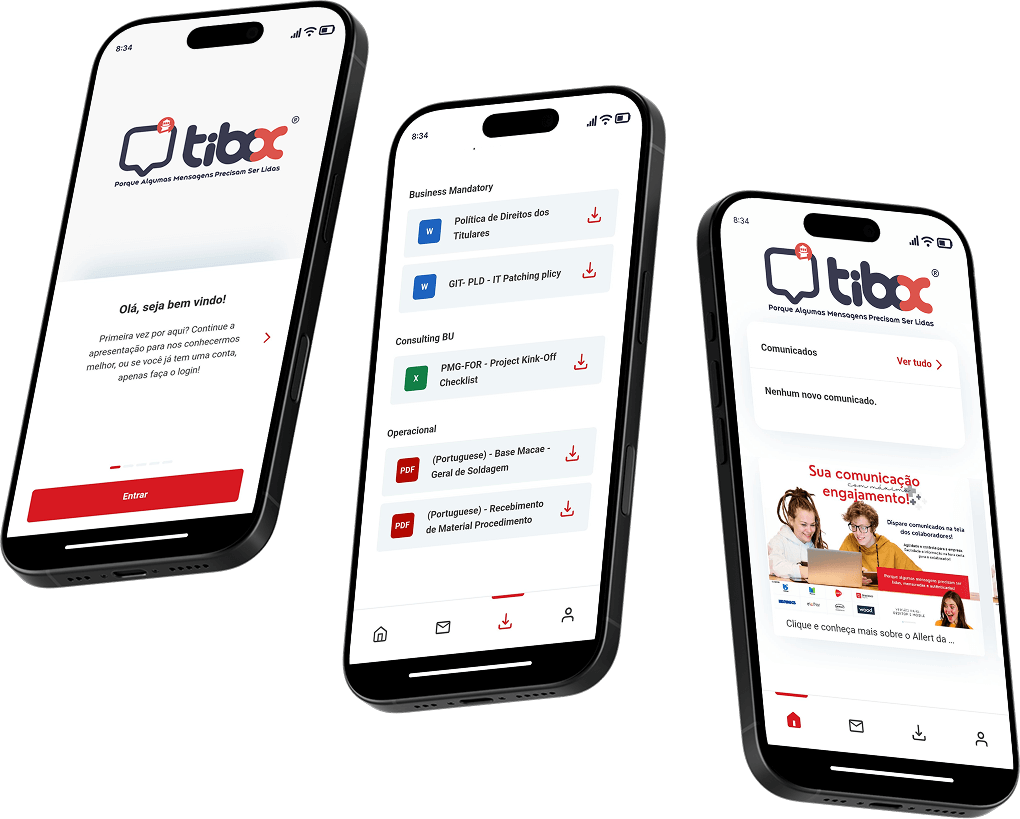 notebook com informações do allert